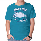 Snowrlax Nap – Anime Graphic T-Shirt in turquoise, product display