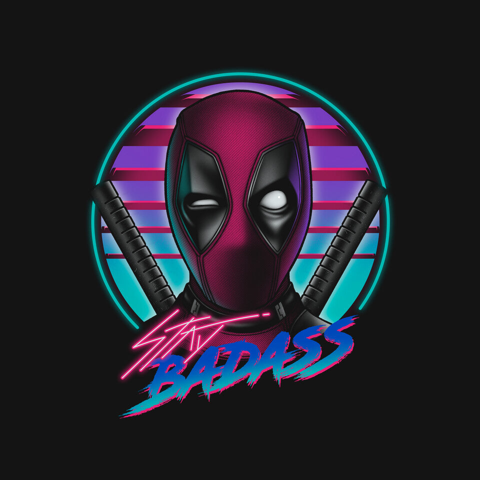 Stay Badass – Movie Graphic T-Shirt design artwork for black graphic T-shirt