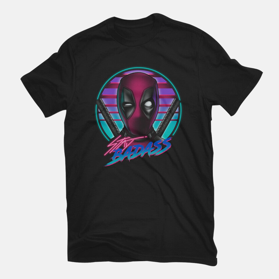 Stay Badass – Movie Graphic T-Shirt in black, flat-lay product view