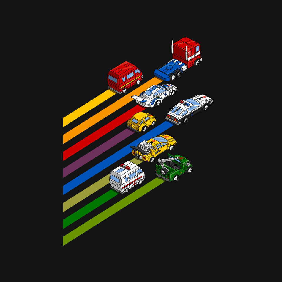 Let's Roll Out – Sci-Fi Graphic T-Shirt design artwork for black graphic T-shirt