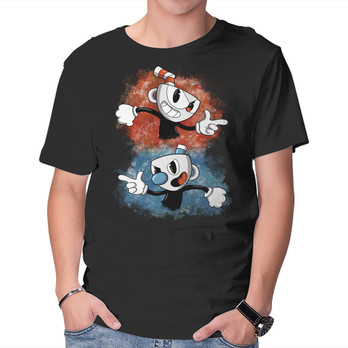 Brothers In Arms – Gaming Graphic T-Shirt in black, product display