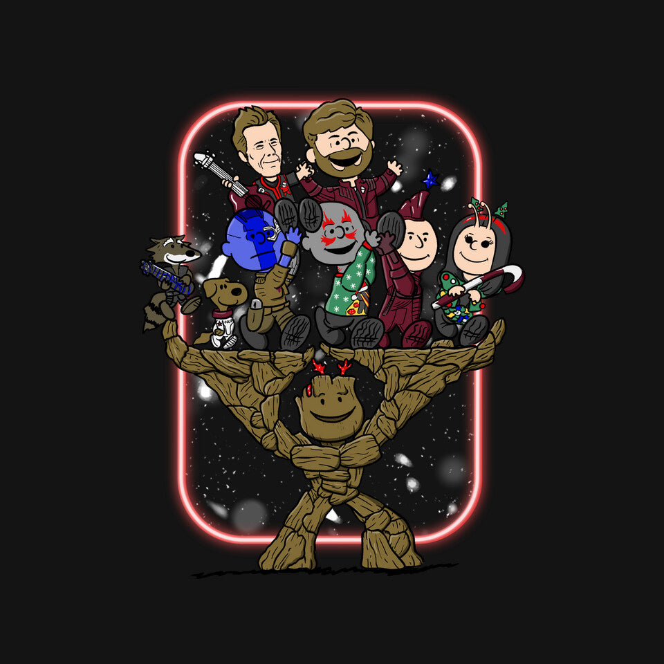 Christnuts – Sci-Fi Graphic T-Shirt design artwork for black graphic T-shirt