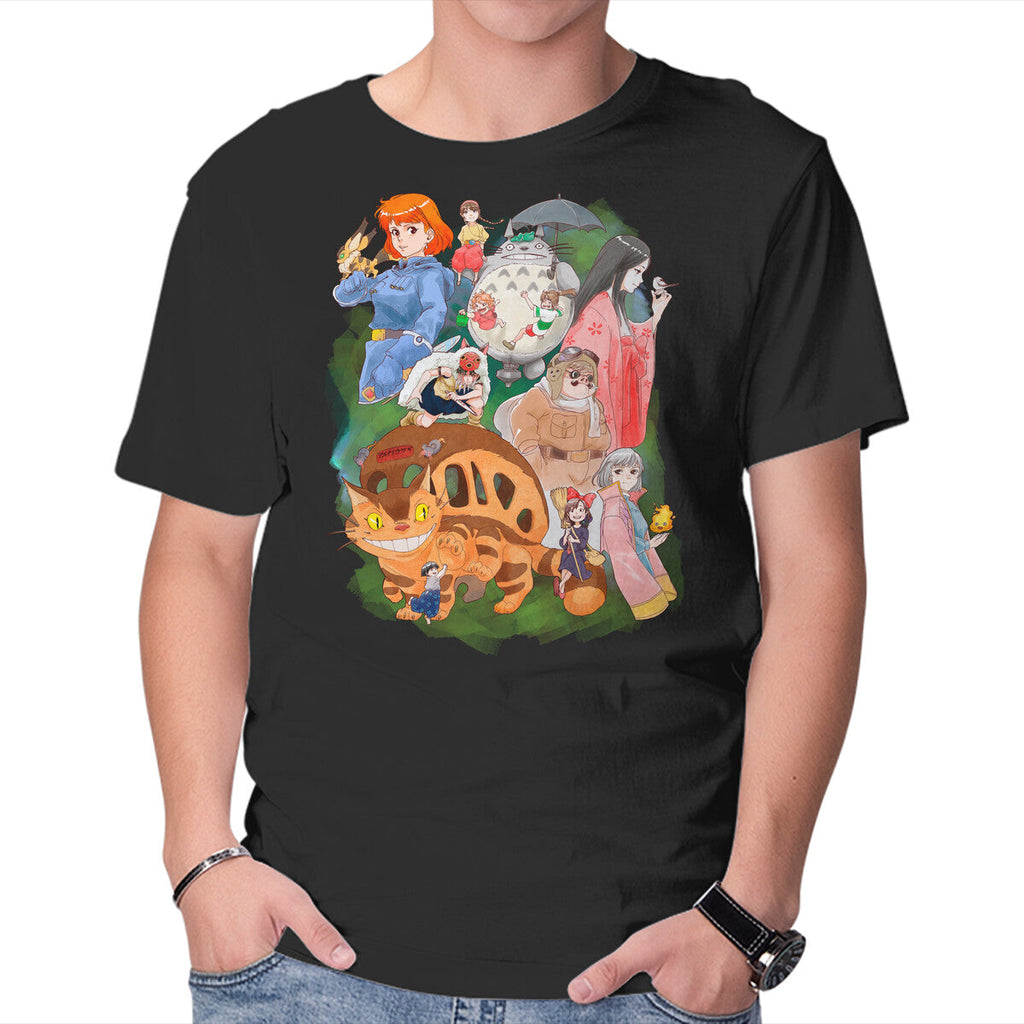 Compilation World – Anime Graphic T-Shirt in black, product display