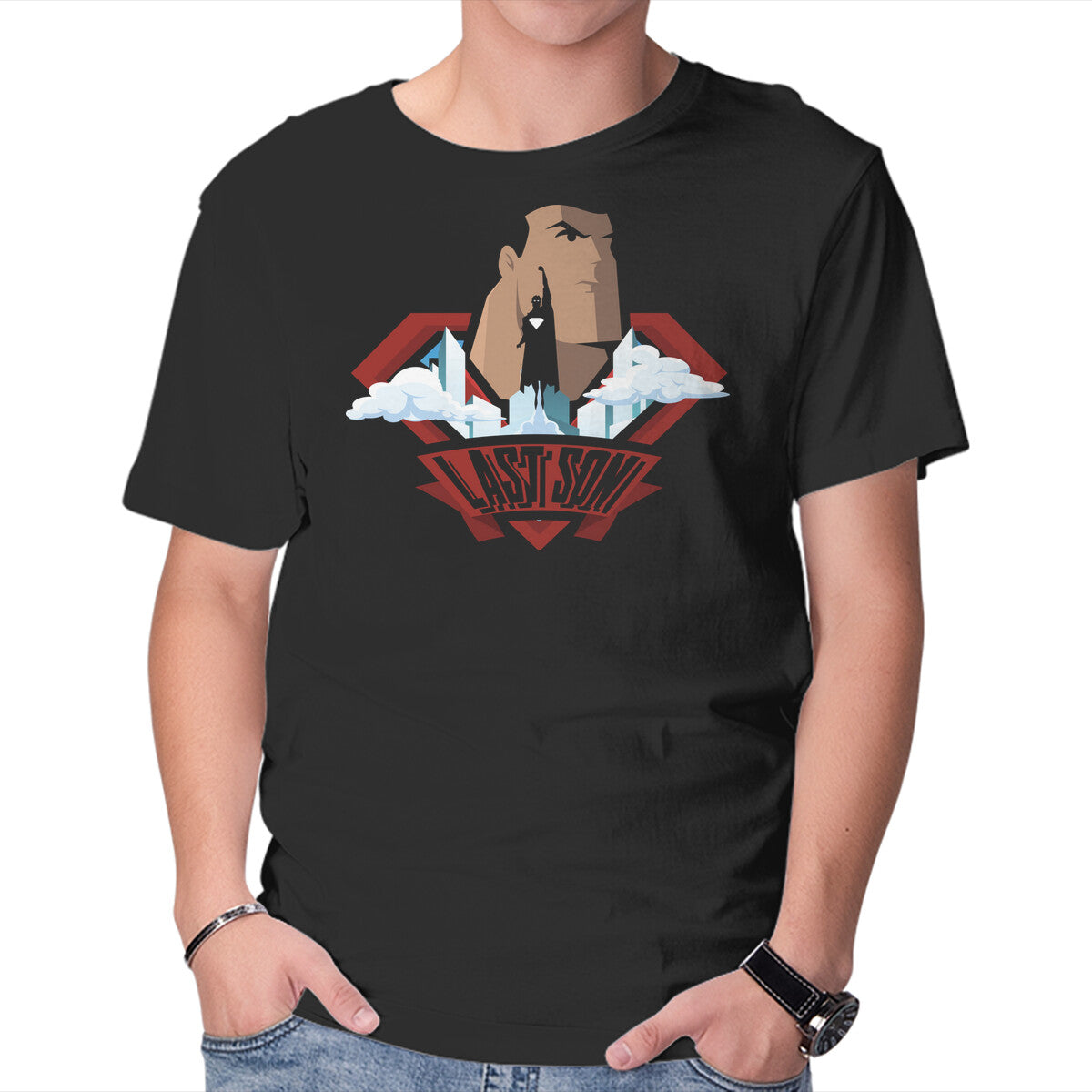 Supes Graphic T-Shirt in black, product display