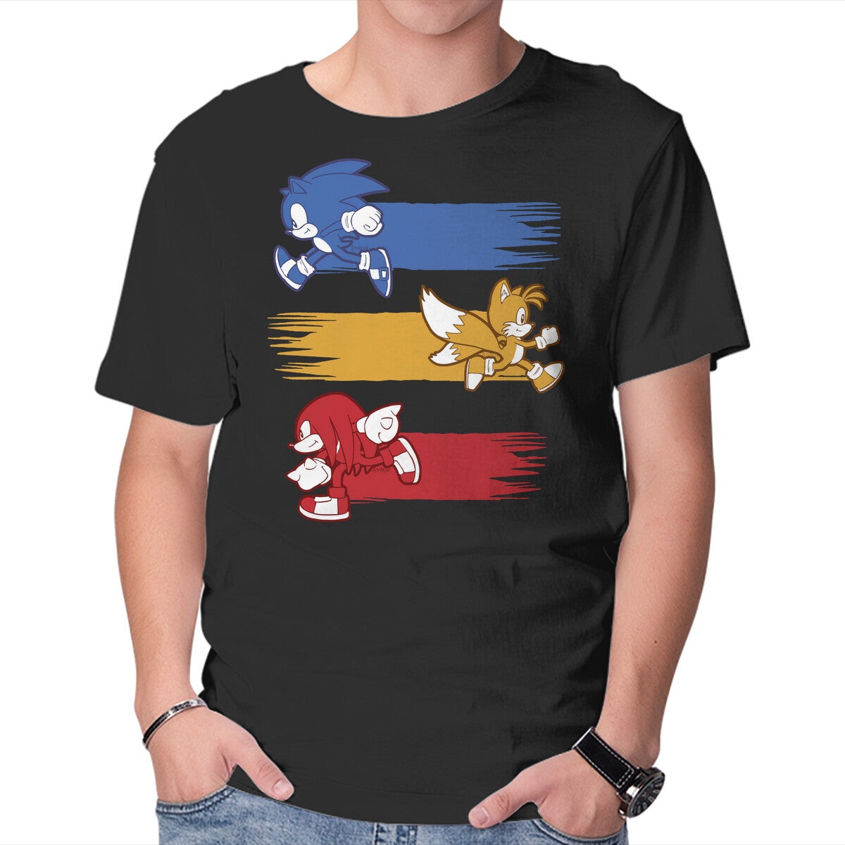 Runners – Gaming Graphic T-Shirt in black, product display