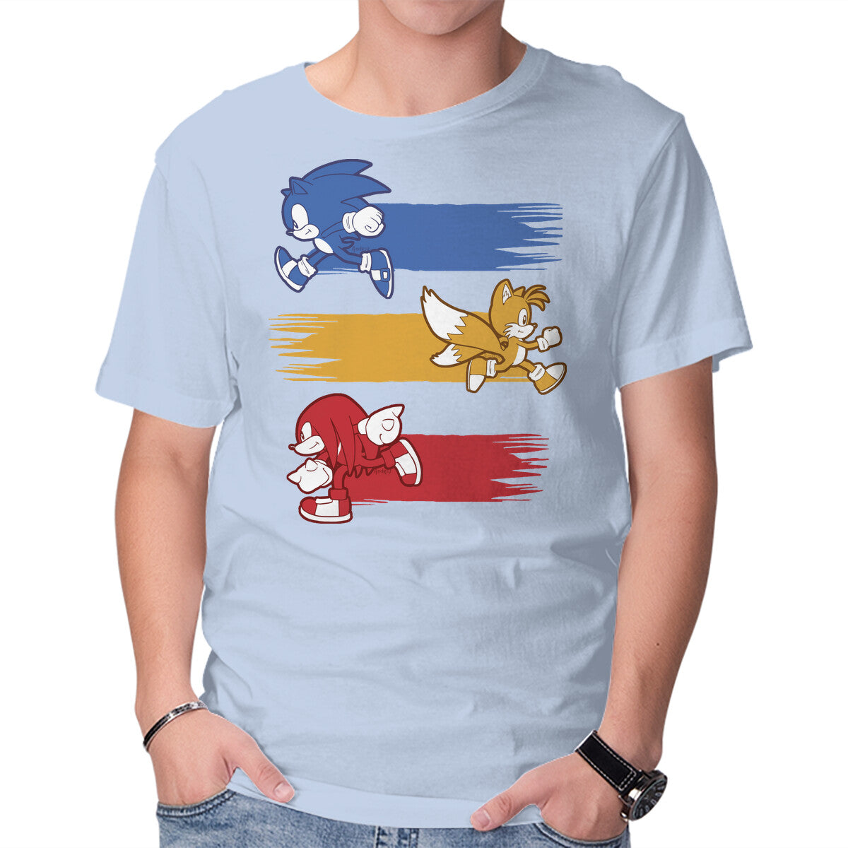 Runners – Gaming Graphic T-Shirt in blue, product display
