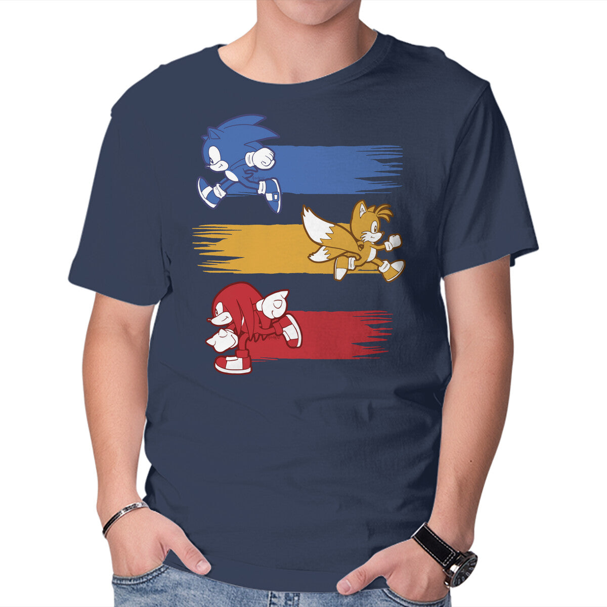 Runners – Gaming Graphic T-Shirt in navy, product display