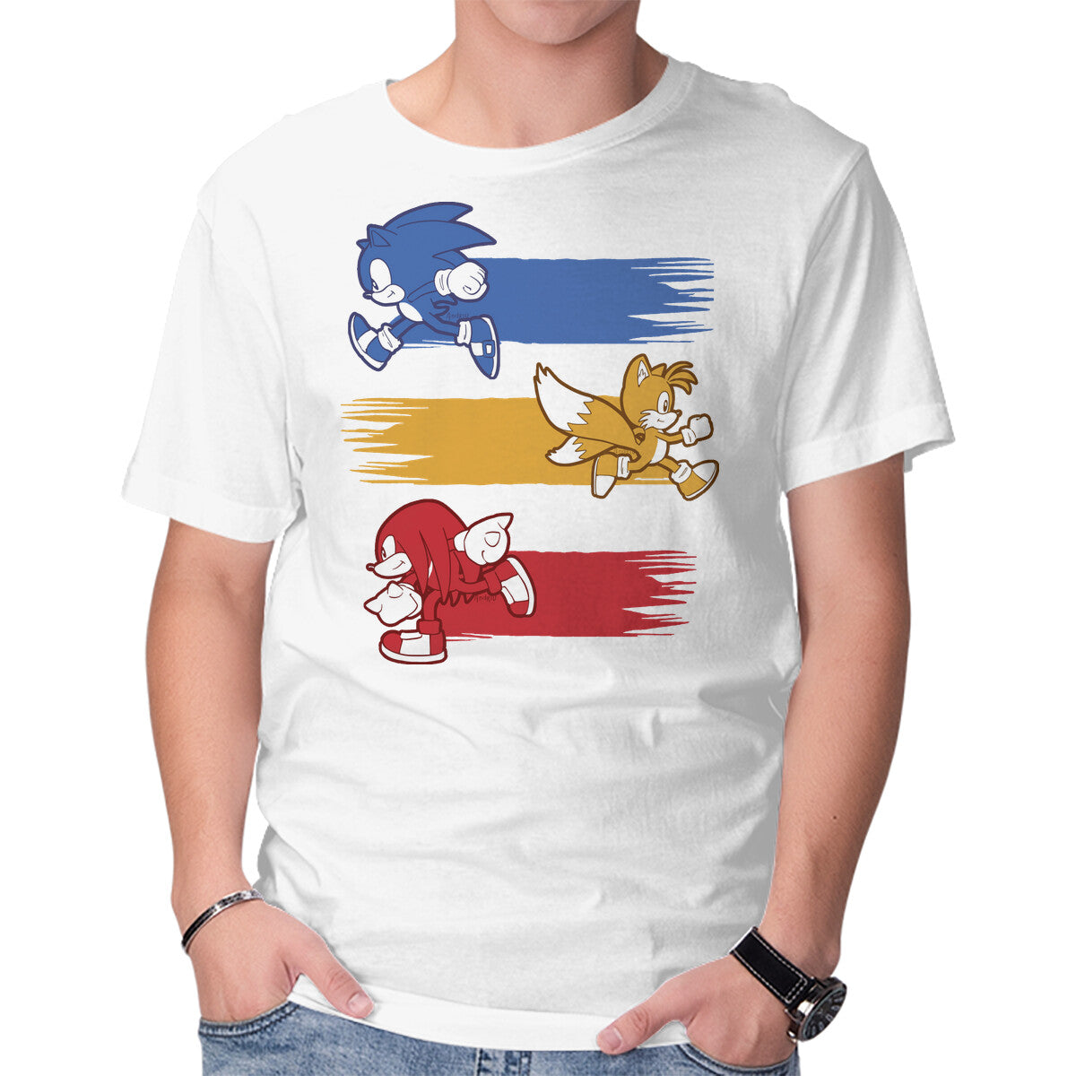 Runners – Gaming Graphic T-Shirt in white, product display
