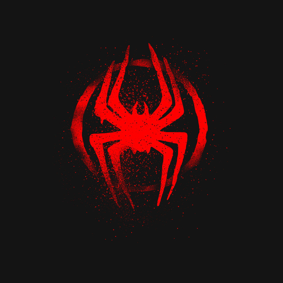 Spiders Journey Graphic T-Shirt design artwork for black graphic T-shirt