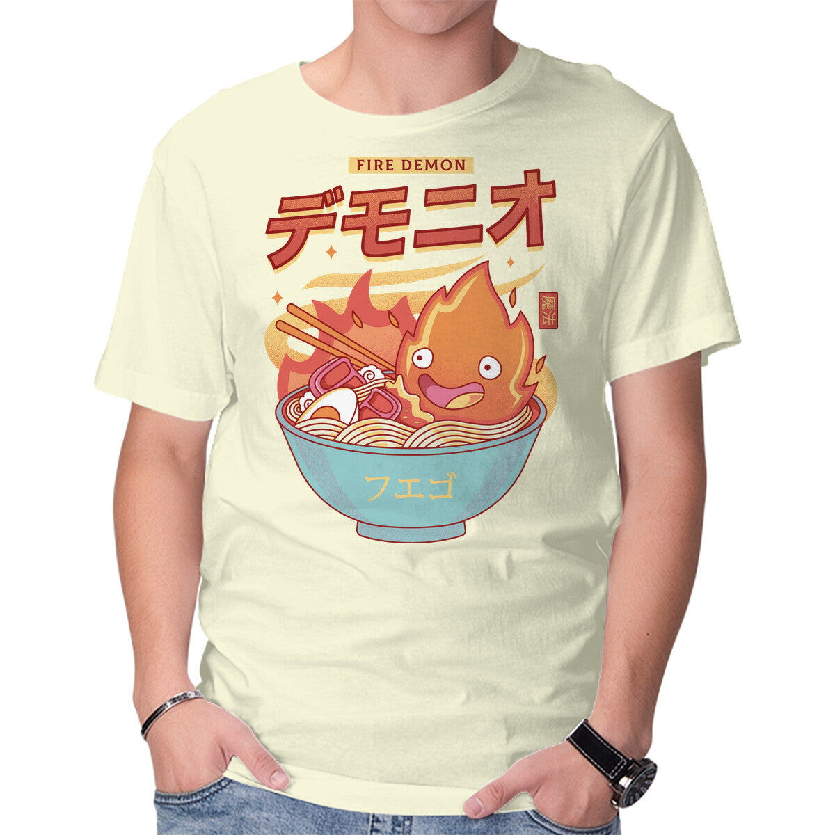 The Fire Demon Ramen – Anime Graphic T-Shirt