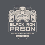 Prison Security Robots – Horror Graphic T-Shirt design artwork for charcoal graphic T-shirt