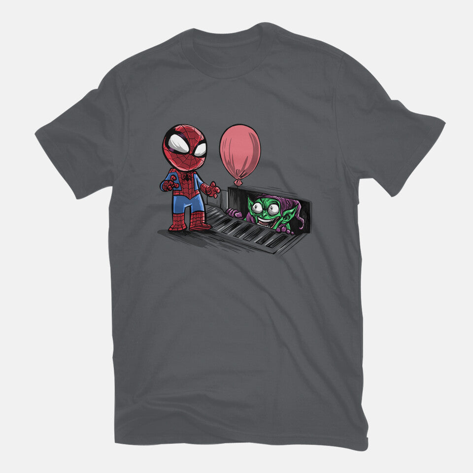 All Spiders Float Graphic T-Shirt in charcoal, flat-lay product view