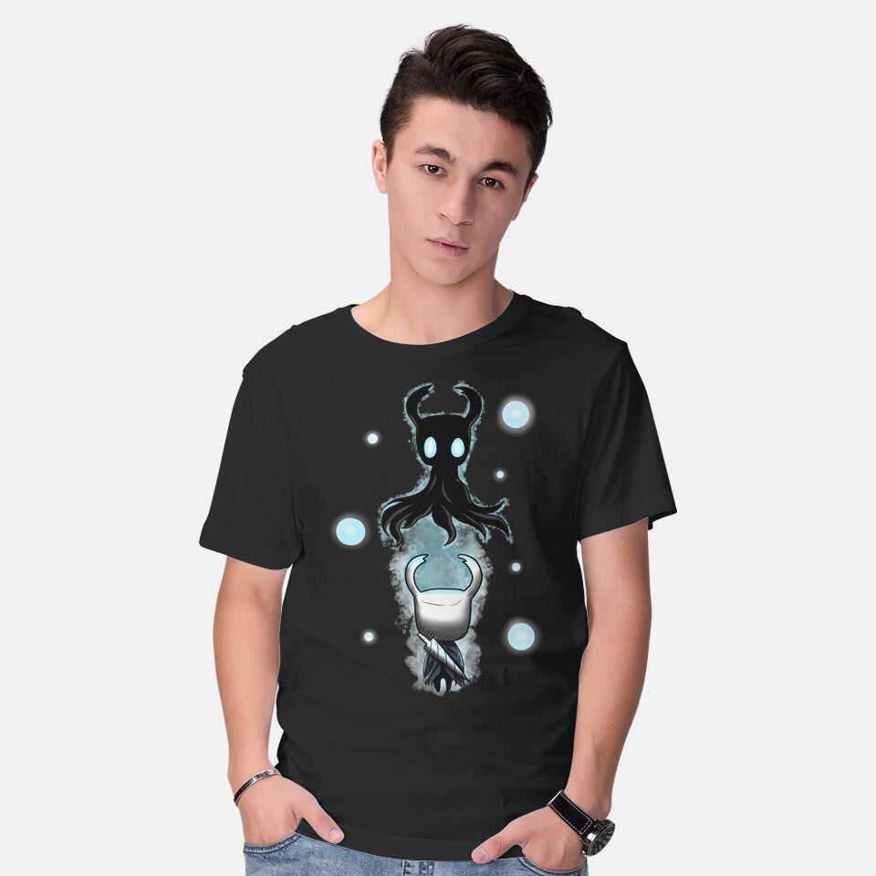 Model wearing black Look Your Soul – Gaming Graphic T-Shirt