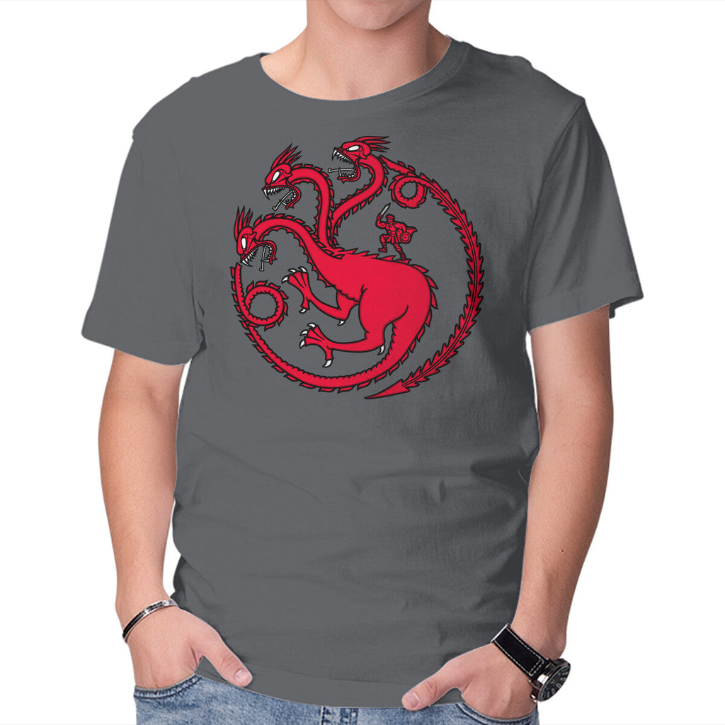 Hydraryen – Fantasy Graphic T-Shirt in charcoal, product display