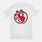Hydraryen – Fantasy Graphic T-Shirt in white, flat-lay product view