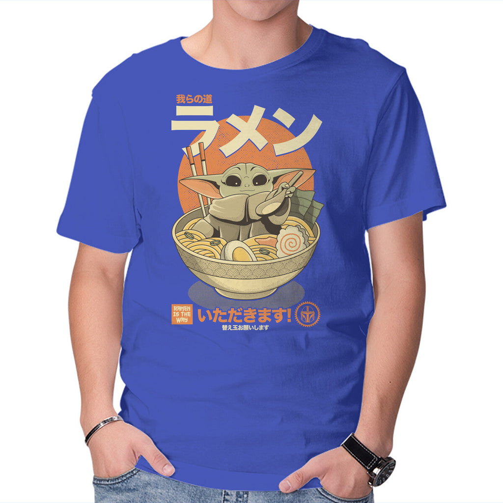 Ramen Is The Way – Sci-Fi Graphic T-Shirt in royal blue, product display
