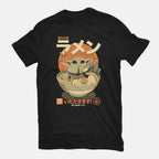 Ramen Is The Way – Sci-Fi Graphic T-Shirt in black, flat-lay product view