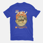 Ramen Is The Way – Sci-Fi Graphic T-Shirt in royal blue, flat-lay product view