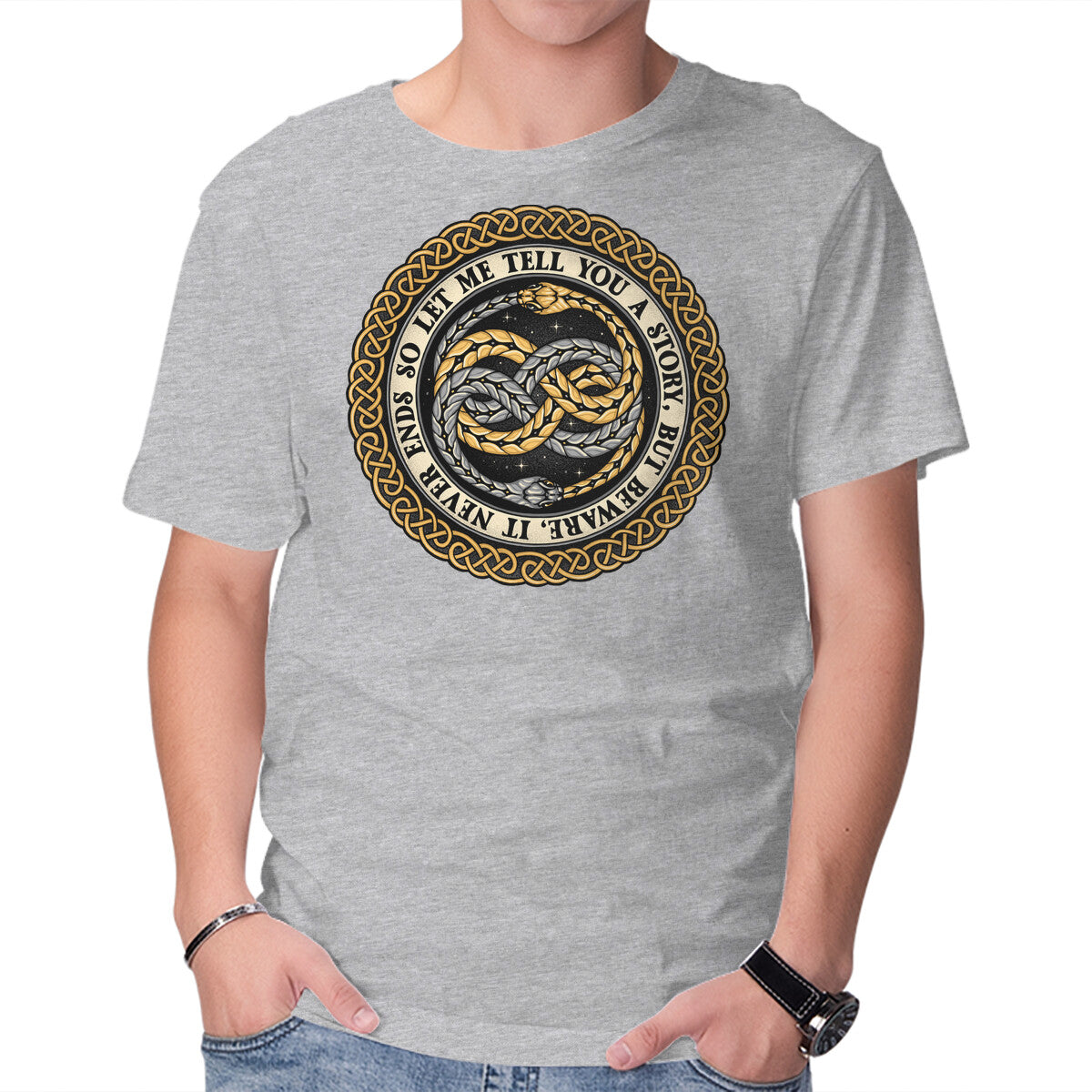 Never Ending Emblem – Fantasy Graphic T-Shirt