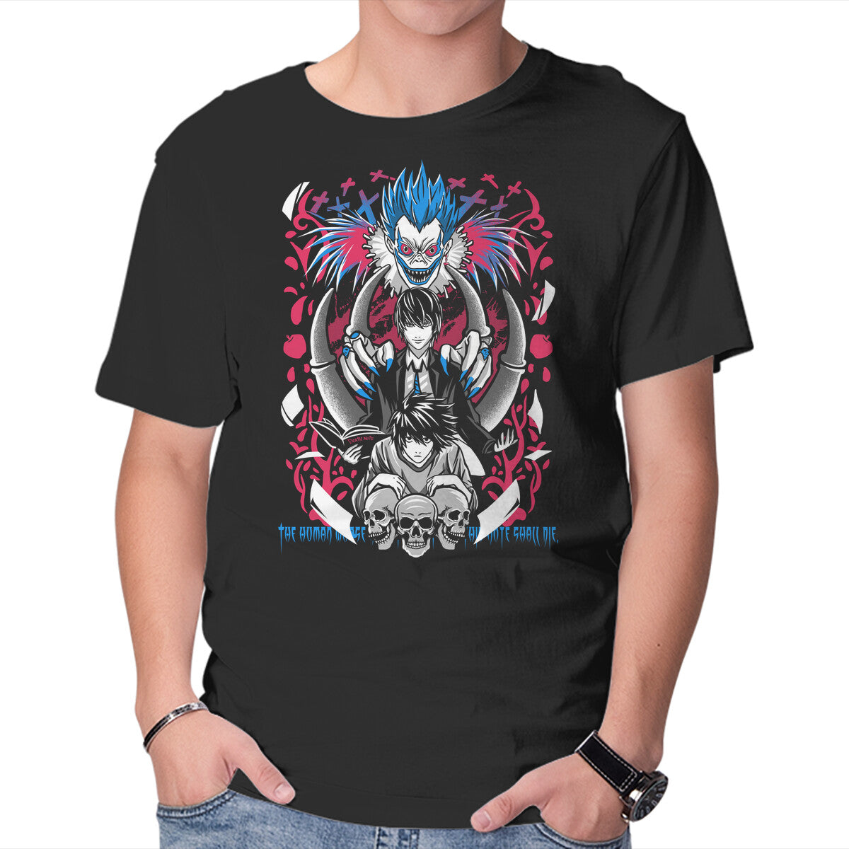 Game Of Deaths – Anime Graphic T-Shirt in black, product display
