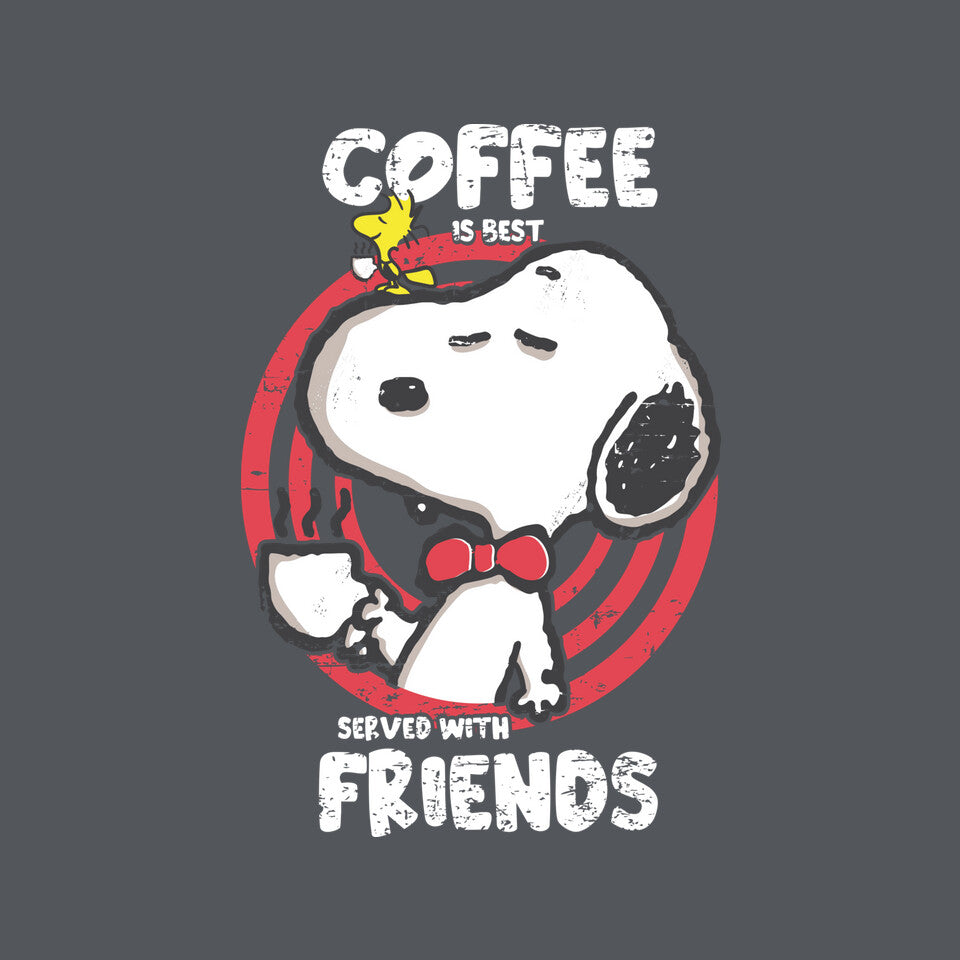 Best Served – Coffee Graphic T-Shirt design artwork for charcoal graphic T-shirt