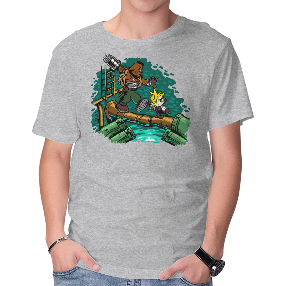 Barret And Cloud – Gaming Graphic T-Shirt