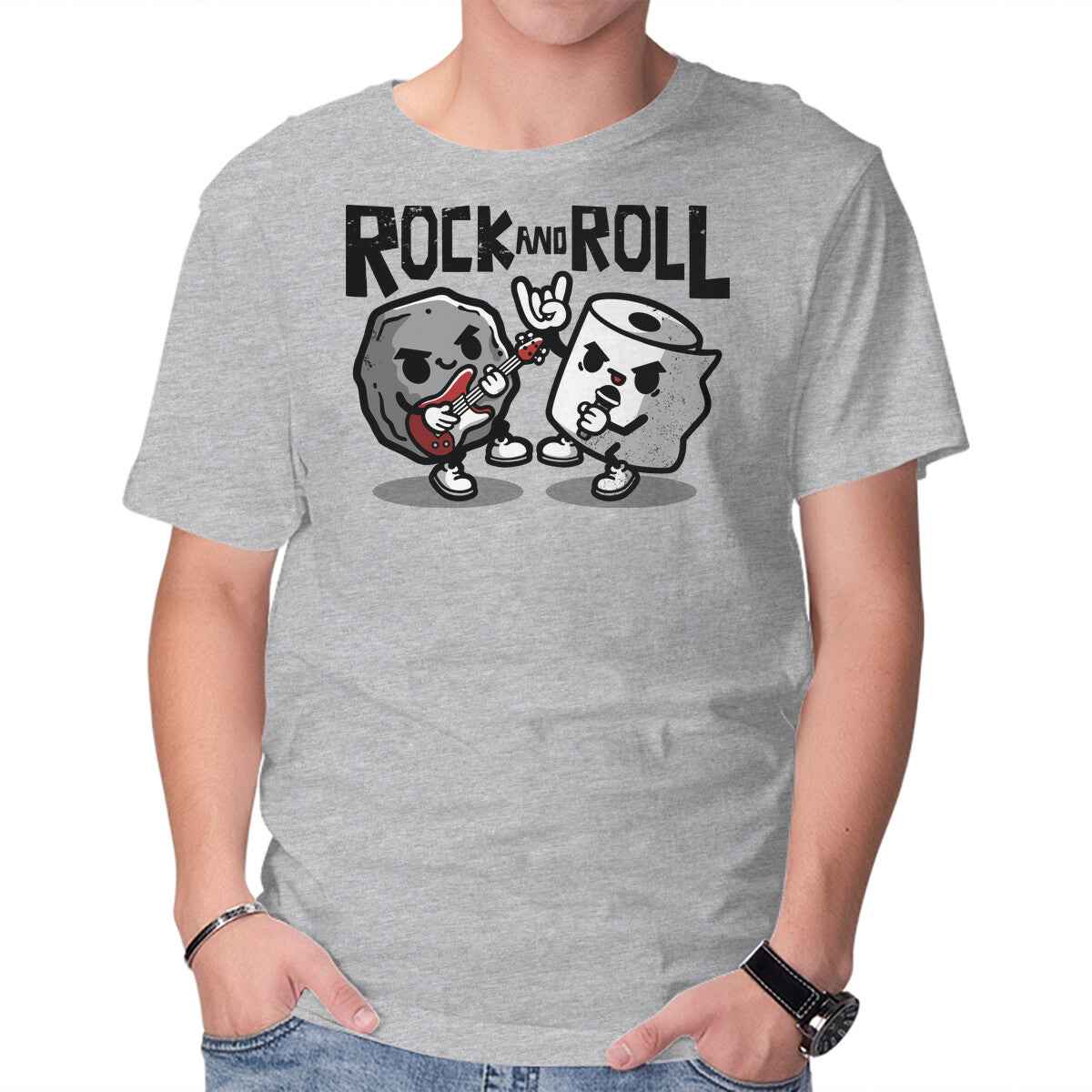 Rock And Toilet Roll