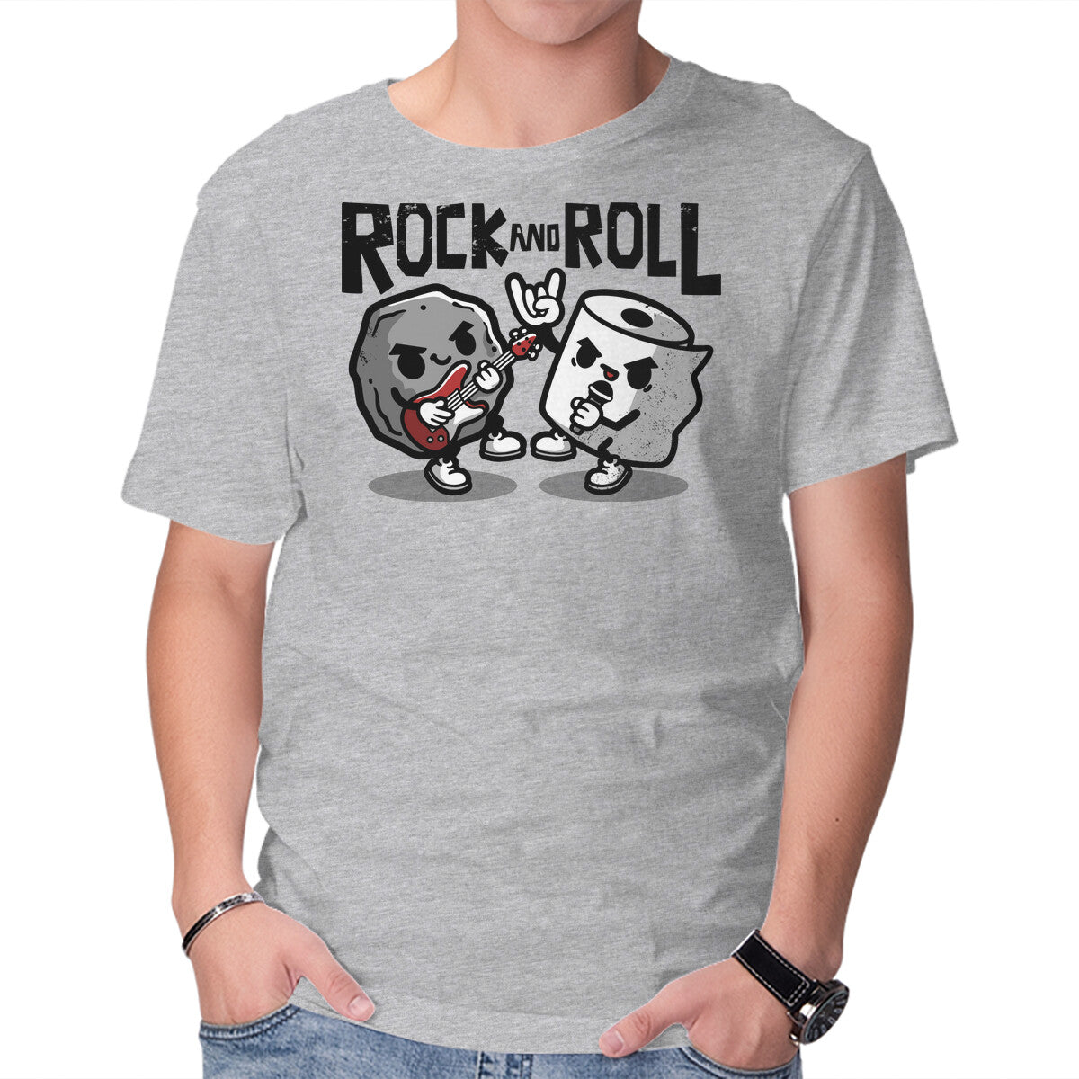 Rock And Toilet Roll – Music Graphic T-Shirt