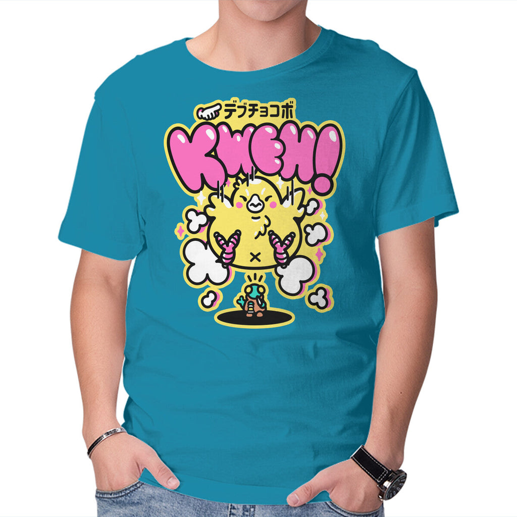 Fat Summon – Gaming Graphic T-Shirt in turquoise, product display