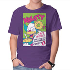 Krusty O's – Funny Graphic T-Shirt in purple, product display