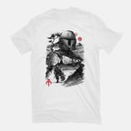 Bounty Hunter In The Desert Sumi-e