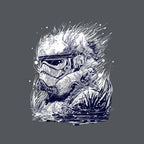 Sea Trooper – Sci-Fi Graphic T-Shirt design artwork for charcoal graphic T-shirt