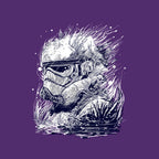 Sea Trooper – Sci-Fi Graphic T-Shirt design artwork for purple graphic T-shirt