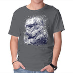 Sea Trooper – Sci-Fi Graphic T-Shirt in charcoal, product display