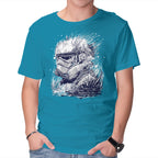 Sea Trooper – Sci-Fi Graphic T-Shirt in turquoise, product display