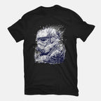 Sea Trooper – Sci-Fi Graphic T-Shirt in black, flat-lay product view