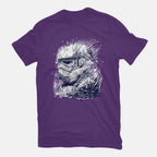 Sea Trooper – Sci-Fi Graphic T-Shirt in purple, flat-lay product view