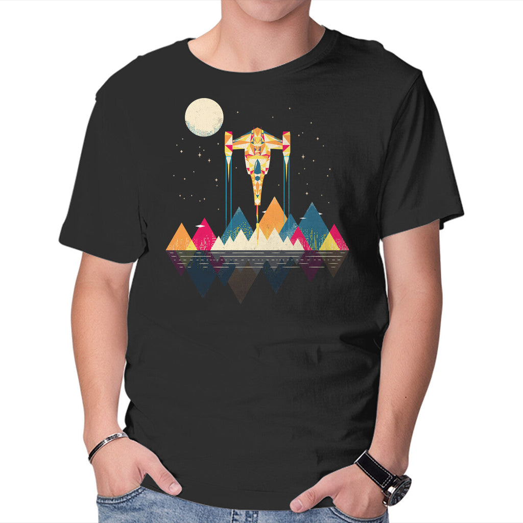 Starfighter – Sci-Fi Graphic T-Shirt in black, product display