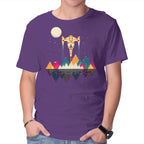 Starfighter – Sci-Fi Graphic T-Shirt in purple, product display