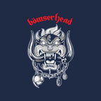 Bowserhead – Gaming Graphic T-Shirt design artwork for navy graphic T-shirt