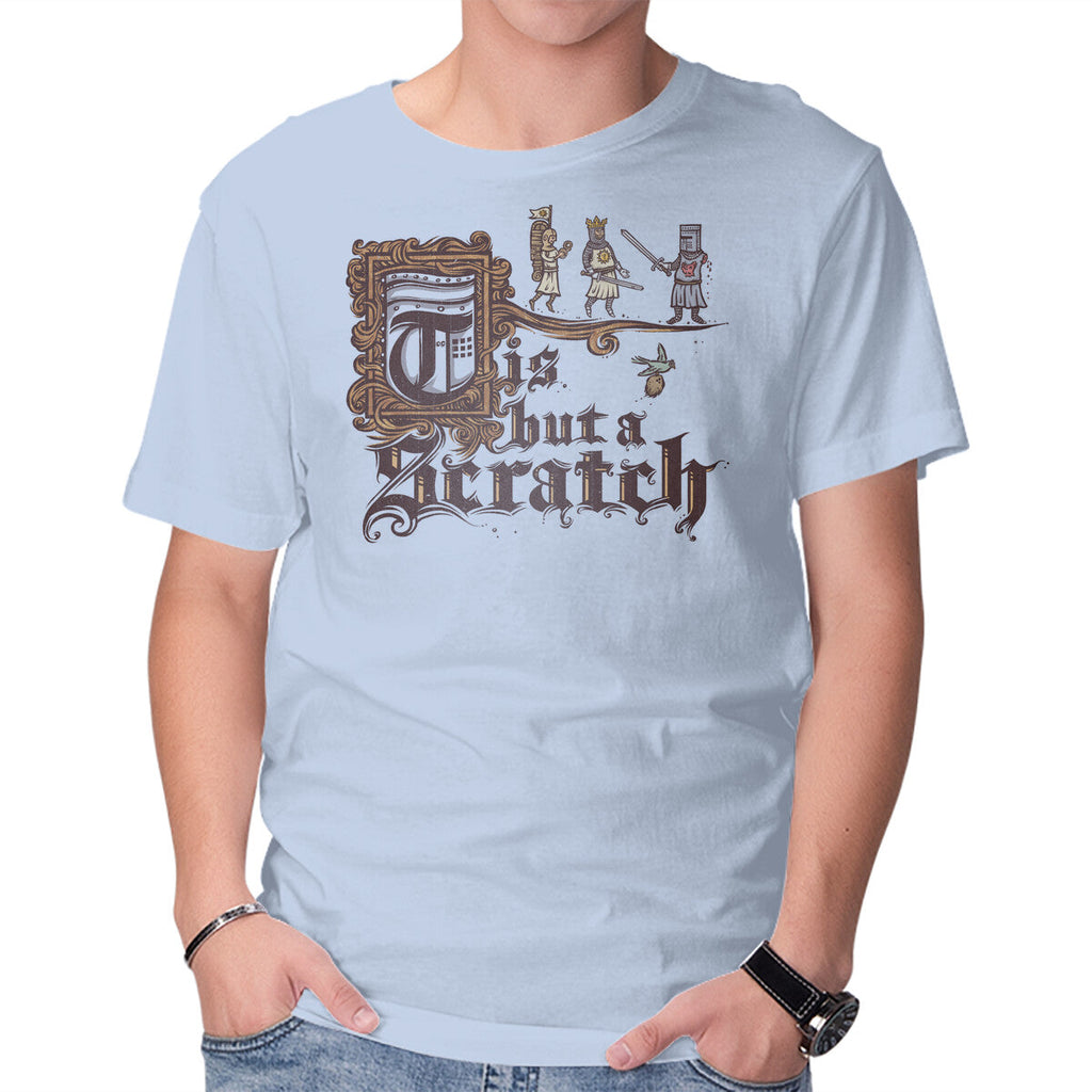 A Scratch – Movie Graphic T-Shirt in blue, product display