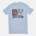 A Scratch – Movie Graphic T-Shirt in blue, flat-lay product view