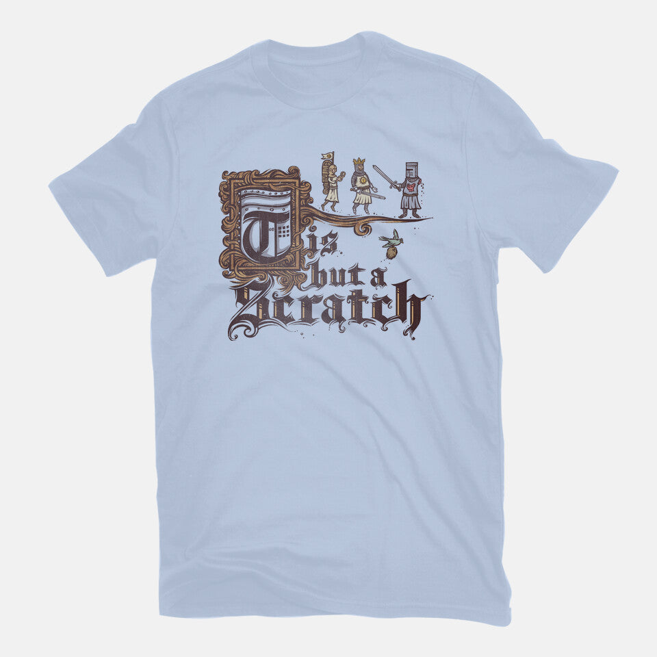 A Scratch – Movie Graphic T-Shirt in blue, flat-lay product view