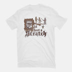 A Scratch – Movie Graphic T-Shirt in white, flat-lay product view