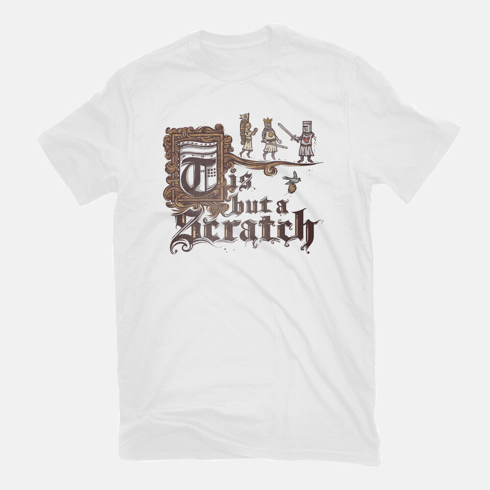 A Scratch – Movie Graphic T-Shirt in white, flat-lay product view