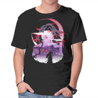 Red Moon Breathing – Anime Graphic T-Shirt in black, product display