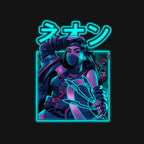 Mortal Neon – Gaming Graphic T-Shirt design artwork for black graphic T-shirt
