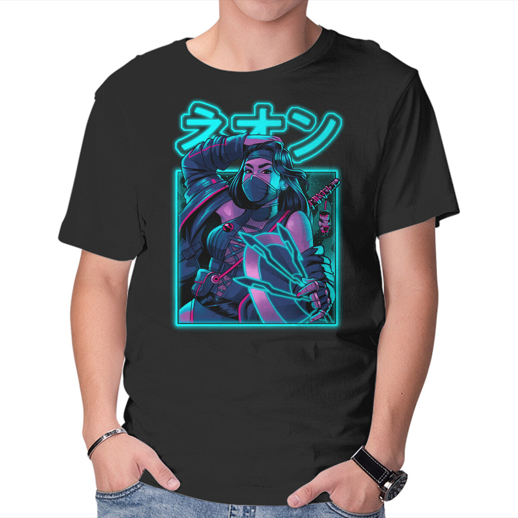 Mortal Neon – Gaming Graphic T-Shirt in black, product display