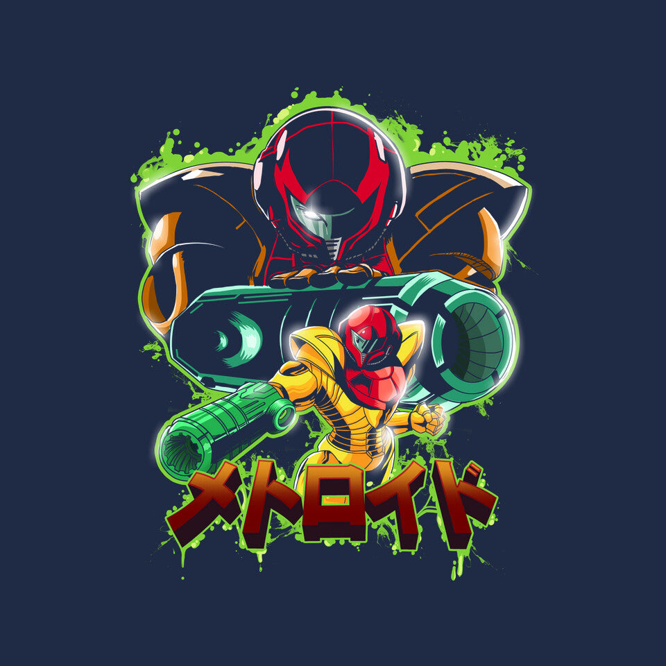 Duel Between Ladies – Gaming Graphic T-Shirt design artwork for navy graphic T-shirt