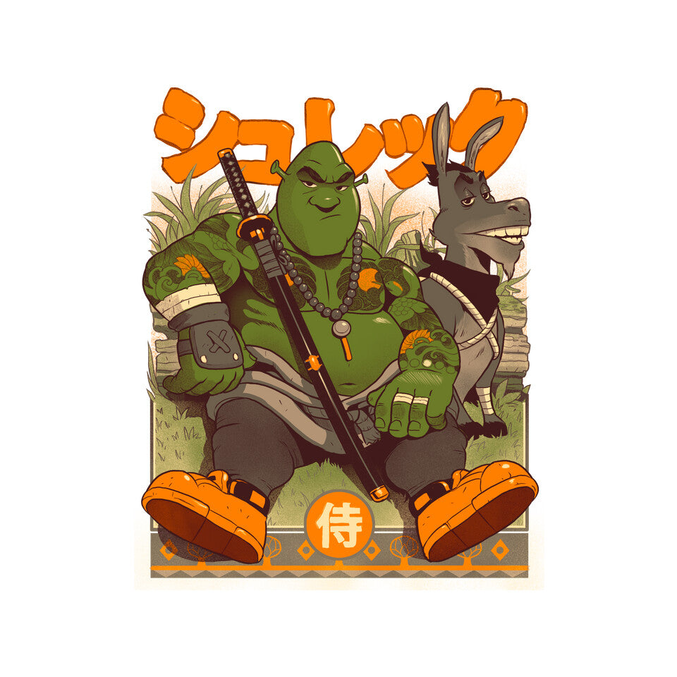 Samurai Shurekku – Movie Graphic T-Shirt design artwork for white graphic T-shirt